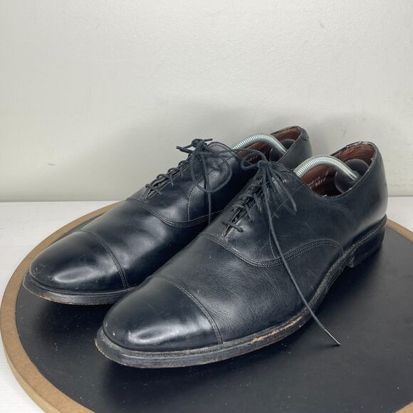 Allen‎ Edmonds Dress Shoes Men’s Size 12 Park Avenue Cap Toe Black Oxford main image 14